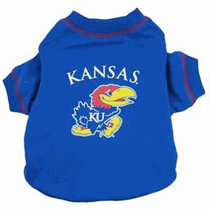 Kansas Jayhawks Dog Tee Shirt - staygoldendoodle.com