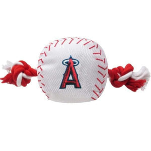 Los Angeles Angels Nylon Baseball Rope Tug Toy - staygoldendoodle.com