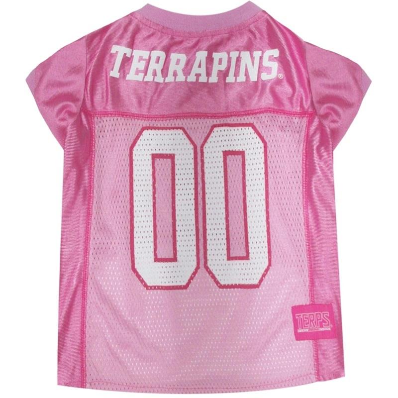 Maryland Terrapins Pink Pet Jersey - staygoldendoodle.com
