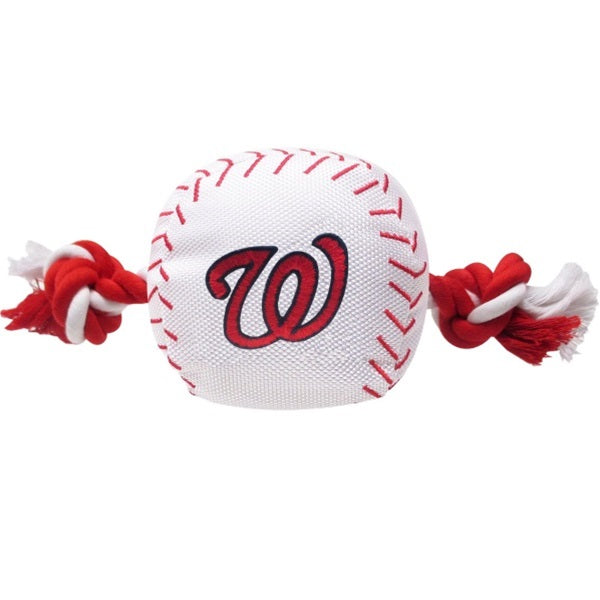 Washington Nationals Nylon Baseball Rope Tug Toy - staygoldendoodle.com