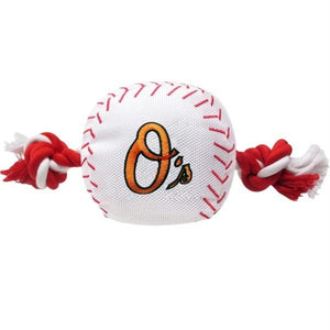 Baltimore Orioles Nylon Baseball Rope Tug Toy - staygoldendoodle.com