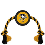 Pittsburgh Penguins Pet Hockey Puck Rope Toy
