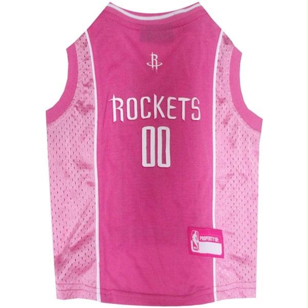 Houston Rockets Pink Pet Jersey - staygoldendoodle.com