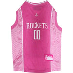 Houston Rockets Pink Pet Jersey - staygoldendoodle.com