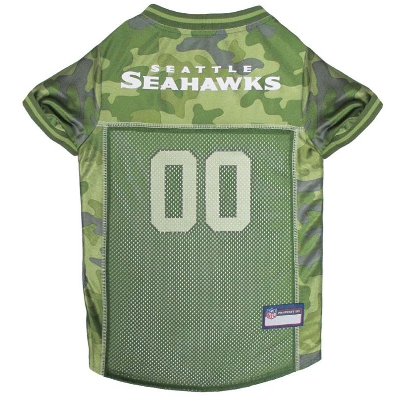 Seattle Seahawks Pet Camo Jersey - staygoldendoodle.com