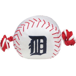 Detroit Tigers Nylon Baseball Rope Tug Toy - staygoldendoodle.com