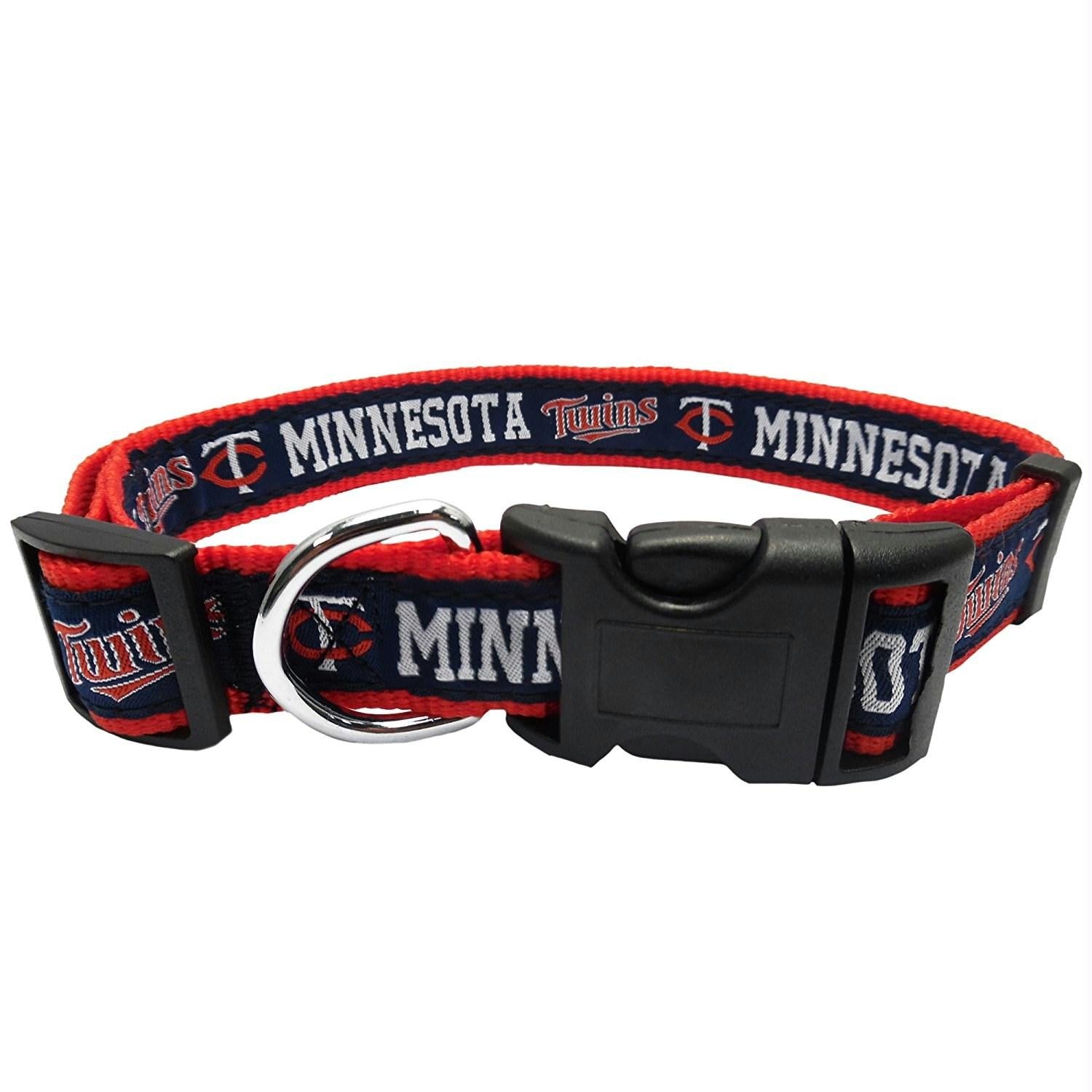 Minnesota Twins Blue Pet Collar by Pets First - staygoldendoodle.com