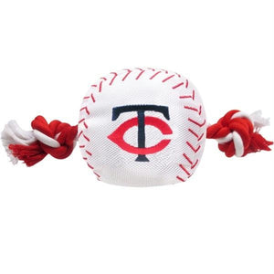 Minnesota Twins Nylon Baseball Rope Tug Toy - staygoldendoodle.com