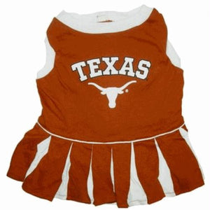 Texas Longhorns Cheerleader Dog Dress - staygoldendoodle.com
