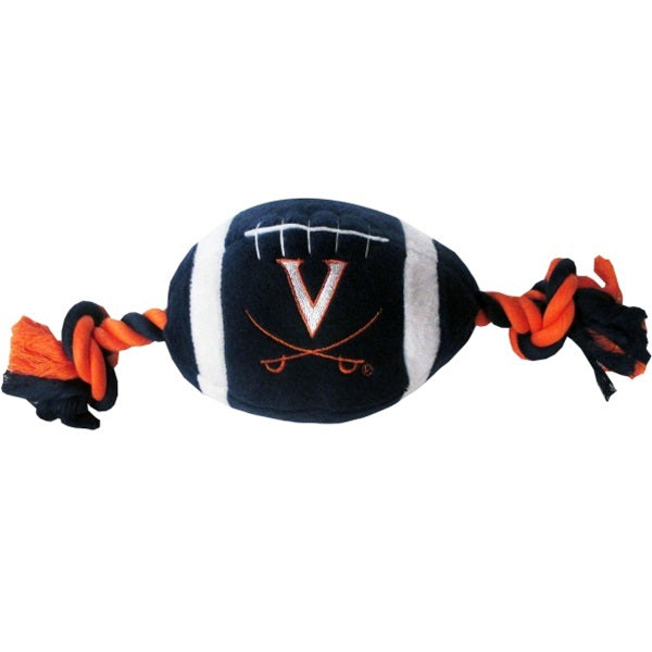 Virginia Cavaliers Plush Football Pet Toy - staygoldendoodle.com