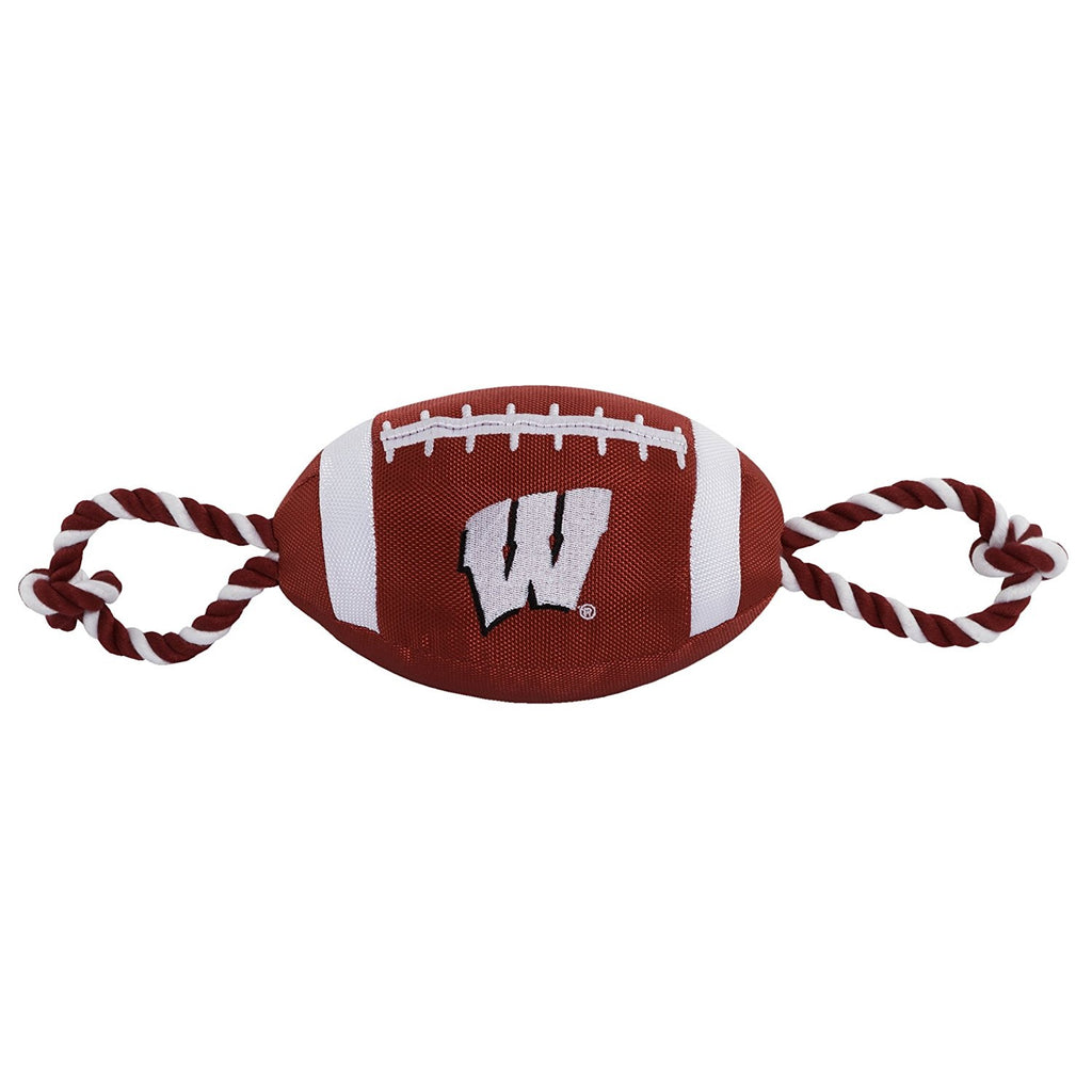 Wisconsin Badgers Pet Nylon Football - staygoldendoodle.com