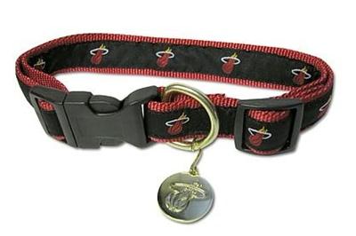 Miami Heat Alternate Style Dog Collar - staygoldendoodle.com
