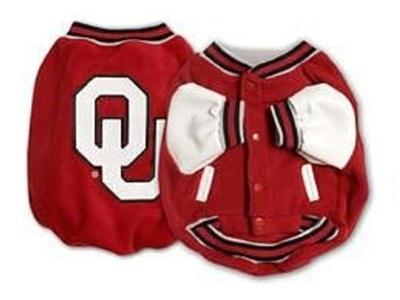 Oklahoma Sooners Varsity Dog Jacket - staygoldendoodle.com