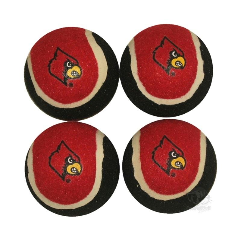 Louisville Cardinals Tennis Ball 4-Pak - staygoldendoodle.com