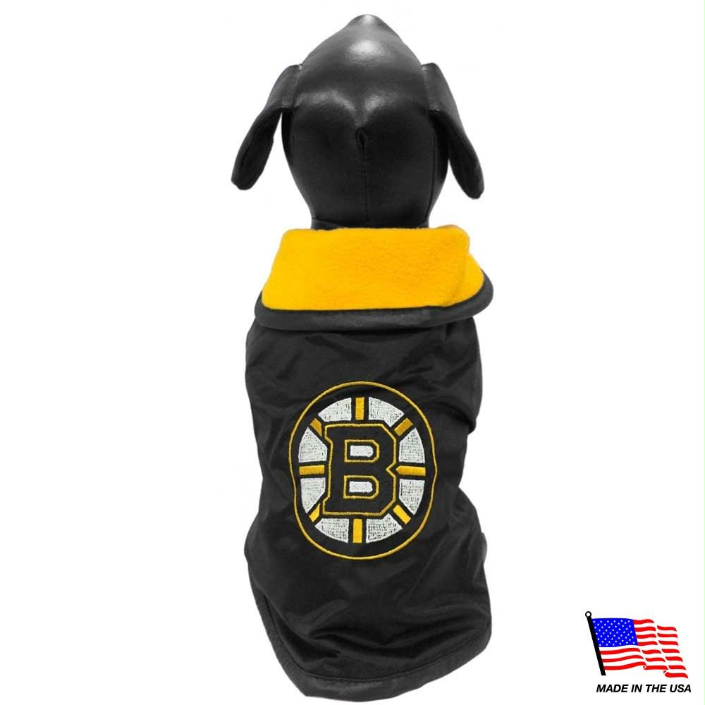 Boston Bruins Weather-Resistant Blanket Pet Coat - staygoldendoodle.com