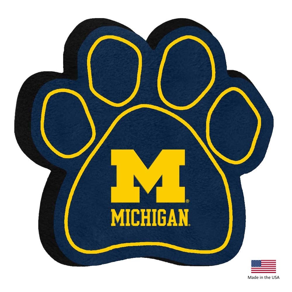 Michigan Wolverines Paw Squeak Toy - staygoldendoodle.com