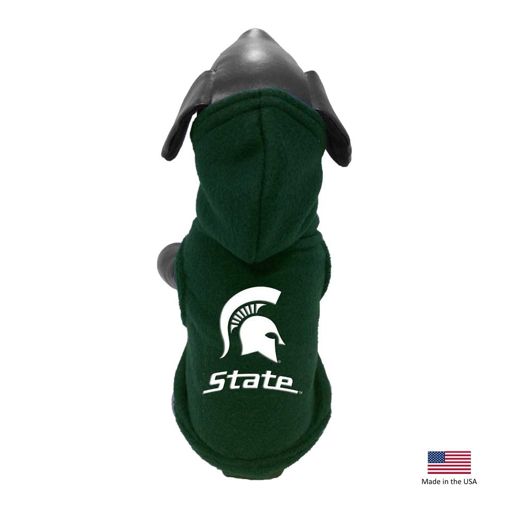 Michigan State Spartans Polar Fleece Pet Hoodie - XS - staygoldendoodle.com
