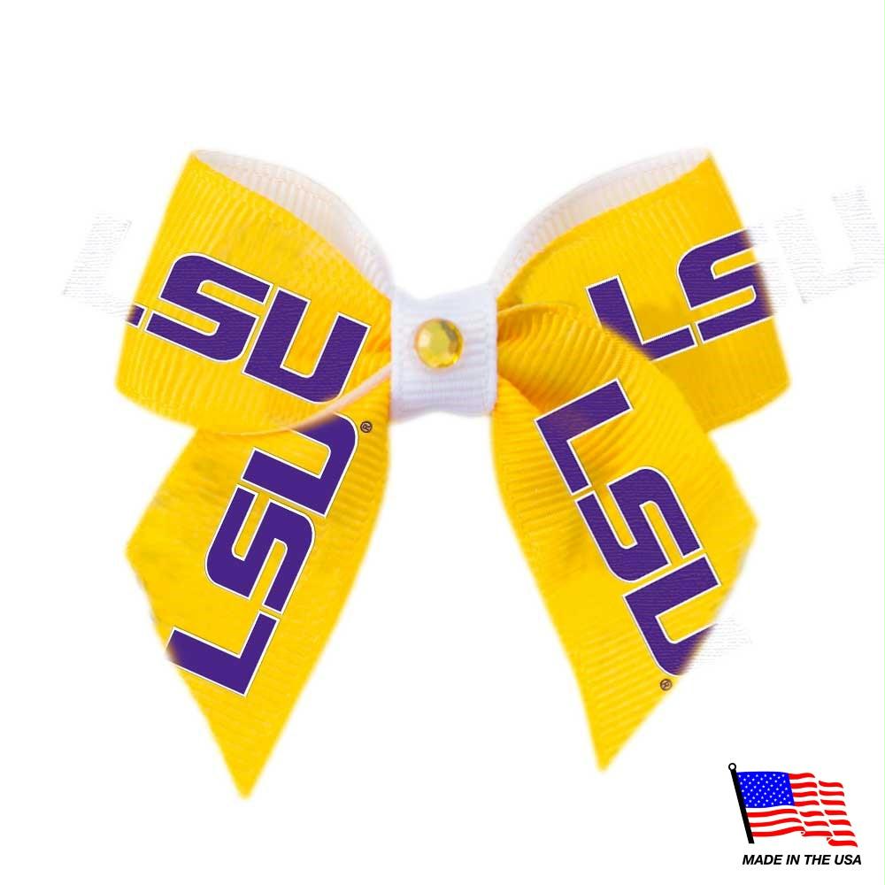 LSU Tigers Pet Hair Bow - staygoldendoodle.com