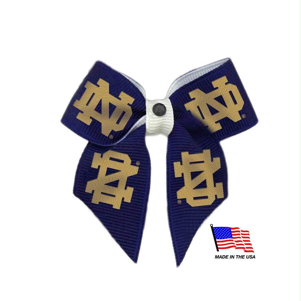 Notre Dame Fighting Irish Pet Hair Bow - Stay Golden Doodle