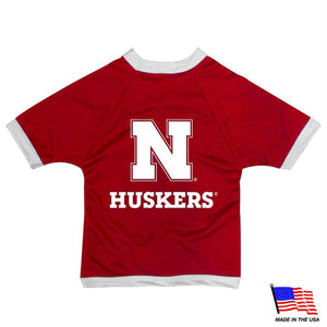 Nebraska Huskers Athletic Mesh Pet Jersey - staygoldendoodle.com