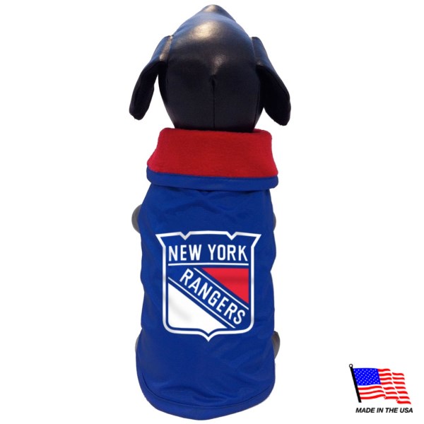New York Rangers Weather-Resistant Blanket Pet Coat - staygoldendoodle.com