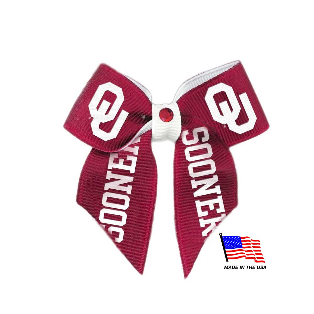 Oklahoma Sooners Pet Hair Bow - staygoldendoodle.com
