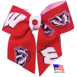 Wisconsin Badgers Pet Hair Bow - staygoldendoodle.com