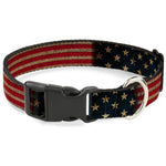 Buckle-Down Vintage US Flag Pet Collar - staygoldendoodle.com