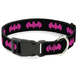 Buckle-Down Batman Signal Fuchsia Pet Collar - staygoldendoodle.com
