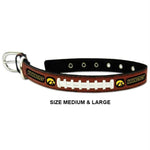 Iowa Hawkeyes Classic Leather Football Collar - staygoldendoodle.com