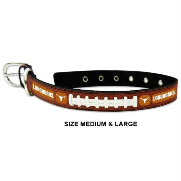 Texas Longhorns Classic Leather Football Collar - staygoldendoodle.com