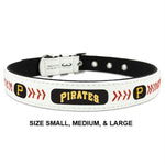 Pittsburgh Pirates Classic Leather Baseball Collar - staygoldendoodle.com
