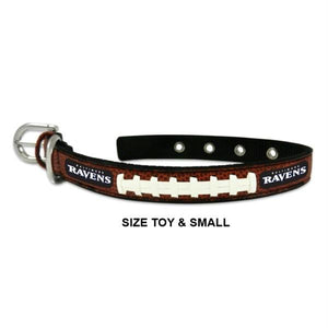 Baltimore Ravens Classic Leather Football Collar - staygoldendoodle.com