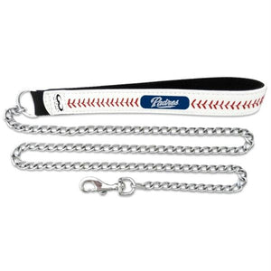 San Diego Padres Leather Baseball Seam Leash - staygoldendoodle.com