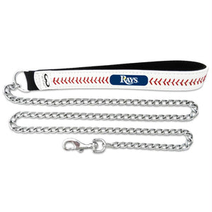 Tampa Bay Rays Leather Baseball Seam Leash - staygoldendoodle.com