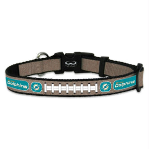 Miami Dolphins Reflective Football Pet Collar - staygoldendoodle.com