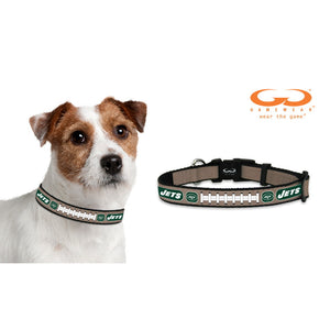 New York Jets Reflective Football Pet Collar - staygoldendoodle.com