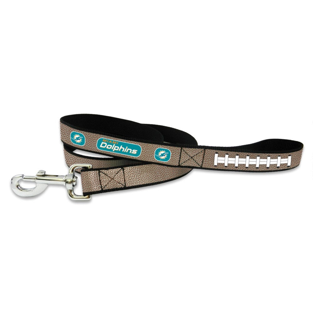 Miami Dolphins Reflective Football Leash-Large