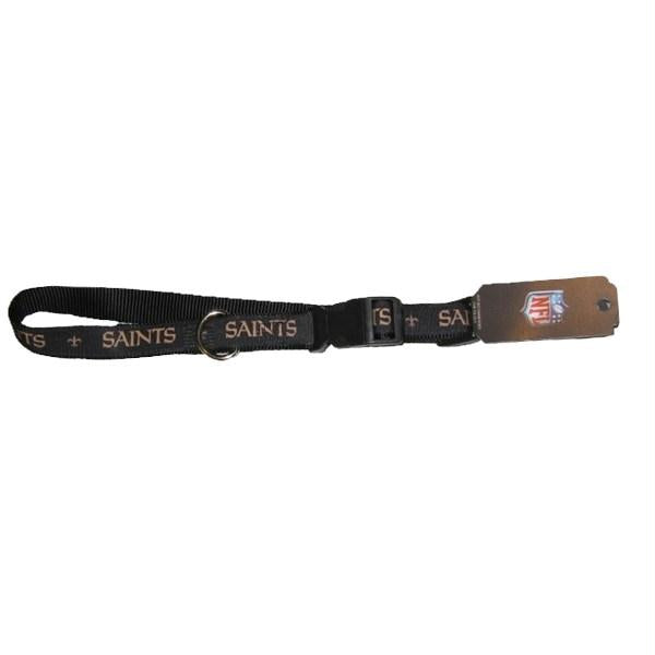 New Orleans Saints Premium Ribbon Dog Collar - staygoldendoodle.com