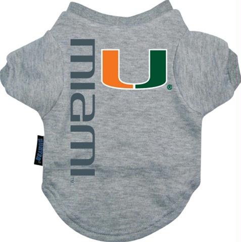 Miami Hurricanes Dog Tee Shirt - staygoldendoodle.com