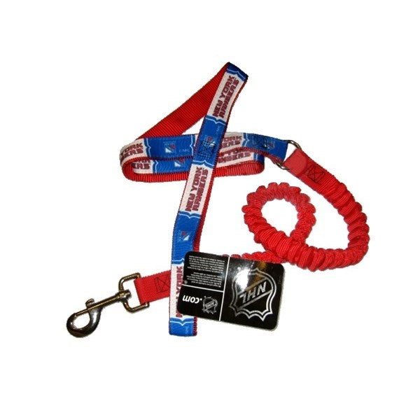 New York Rangers Bungee Ribbon Pet Leash - staygoldendoodle.com