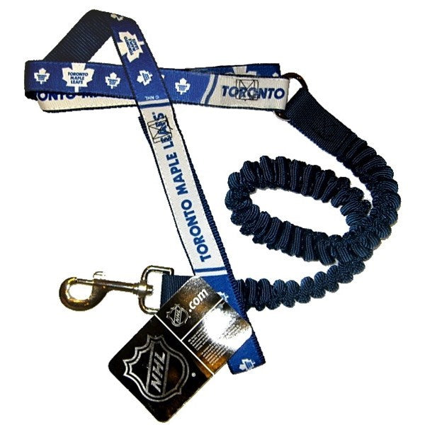 Toronto Maple Leafs Bungee Ribbon Pet Leash - staygoldendoodle.com