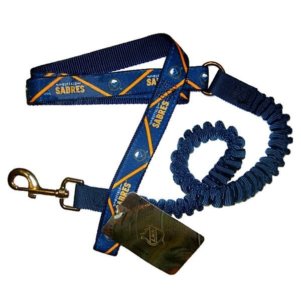 Buffalo Sabres Bungee Ribbon Pet Leash - staygoldendoodle.com