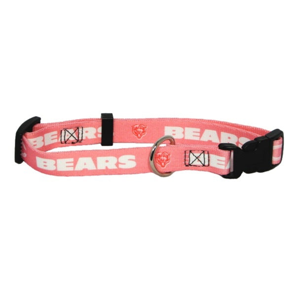 Chicago Bears Pink Pet Collar - X-Small