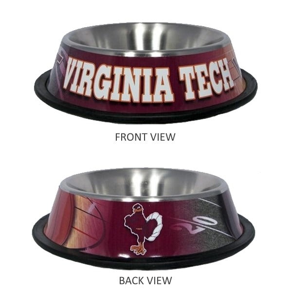 Virginia Tech Stainless Steel Pet Bowl - staygoldendoodle.com
