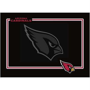Arizona Cardinals Black Pet Bowl Mat - staygoldendoodle.com