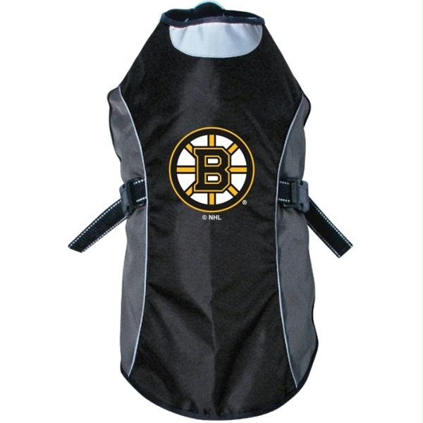 Boston Bruins Water Resistant Reflective Pet Jacket - staygoldendoodle.com
