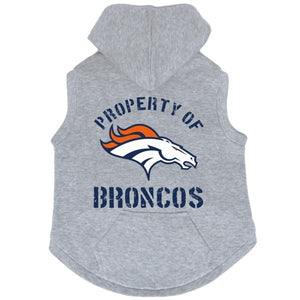 Denver Broncos Pet Hoodie Sweatshirt - Large