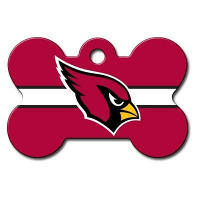 Arizona Cardinals Bone ID Tag - staygoldendoodle.com
