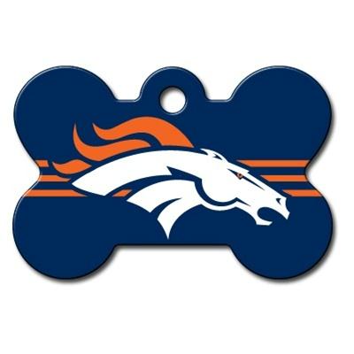 Denver Broncos Bone ID Tag - staygoldendoodle.com
